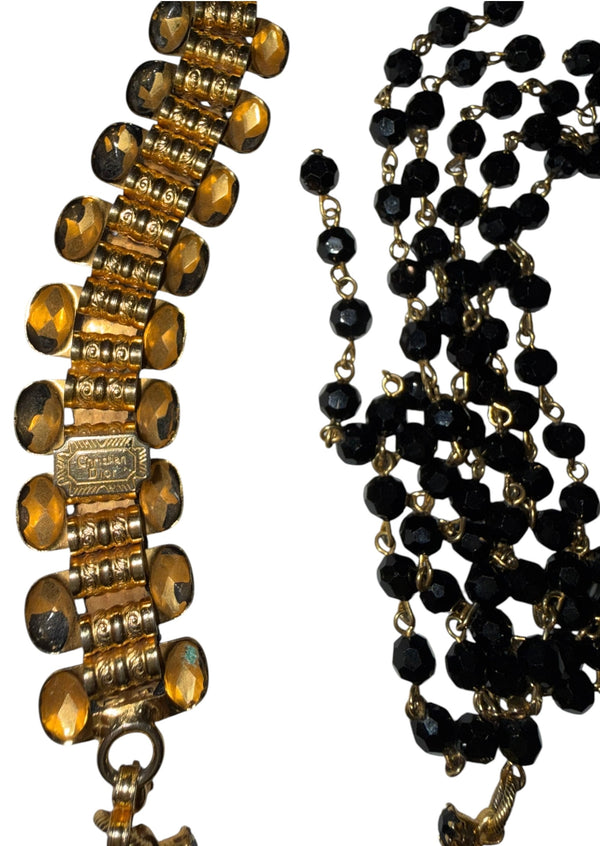 Christian Dior Vintage Beaded Tassel Necklace/Belt