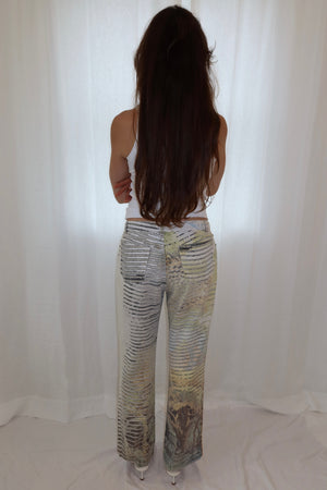 Roberto Cavalli SS2002 Lion Print Pants
