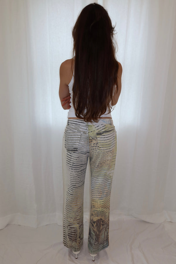 Roberto Cavalli SS2002 Lion Print Pants