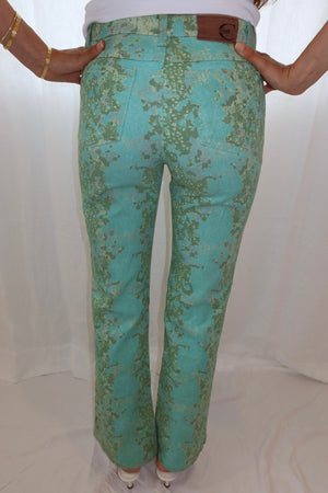 Just Cavalli 2000s Aqua Nenuphare Pants