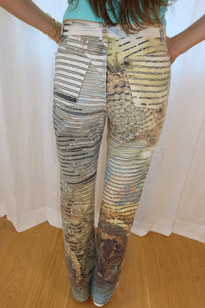 Roberto Cavalli SS2002 Lion Print Pants