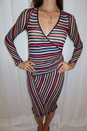 Missoni SS2004 Stripped Knit Dress