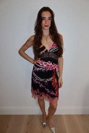 Just Cavalli Orchid & Lace Dress