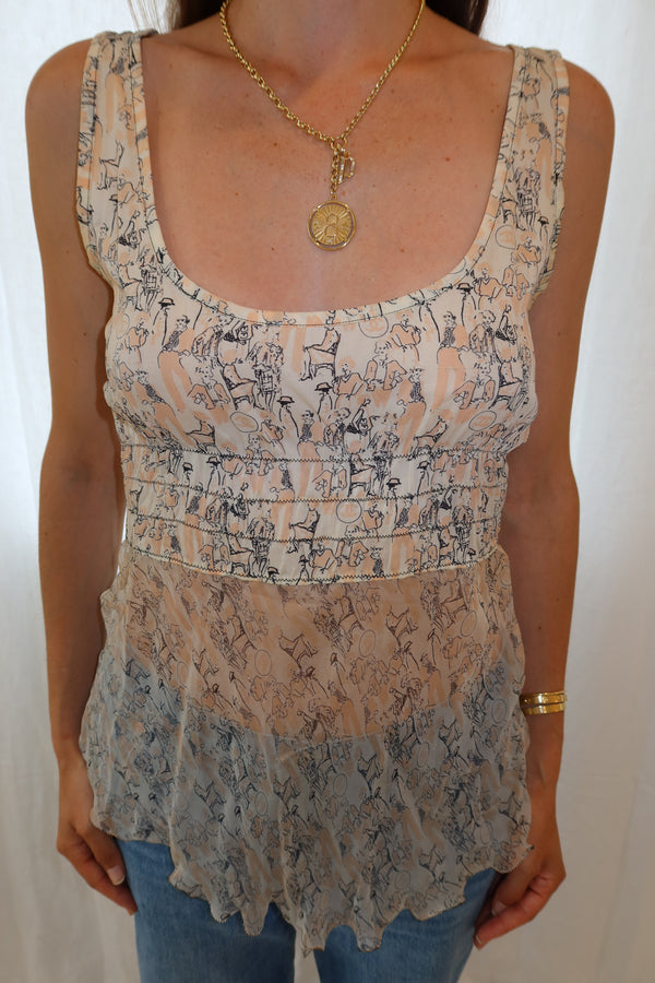 Chanel SS2003 Silk Top