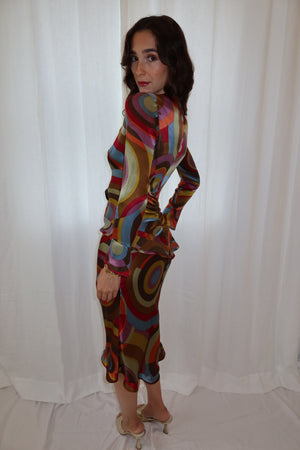 Etro Silk Ruffle Dress