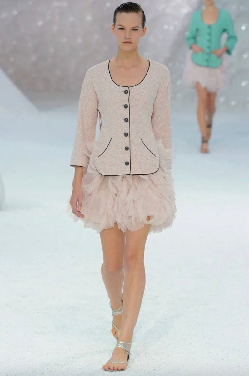 Chanel by Karl Lagerfeld SS2012 Runway Pink Tweed Jacket