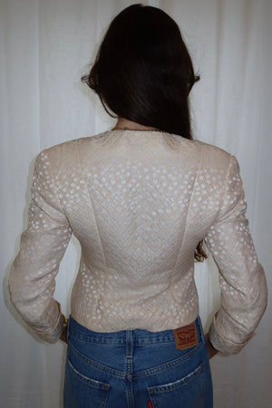 Christian Dior 1990s Polka Dot Blazer