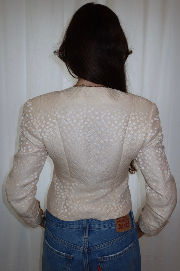 Christian Dior 1990s Polka Dot Blazer