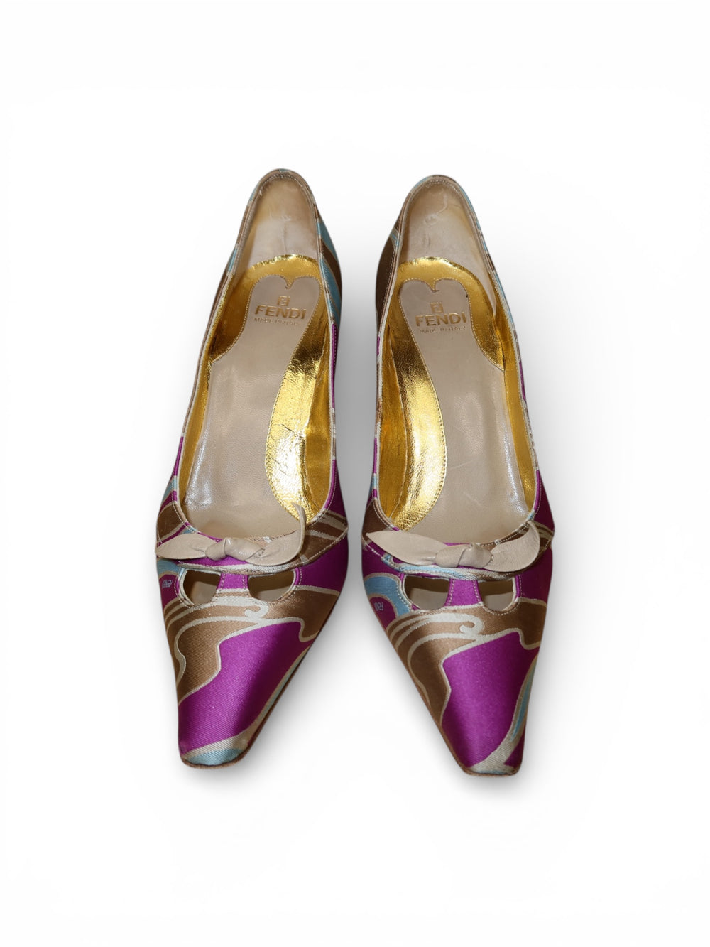 Fendi Psychedelic Print Heels
