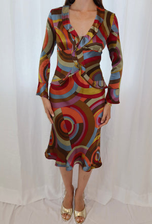 Etro Silk Ruffle Dress