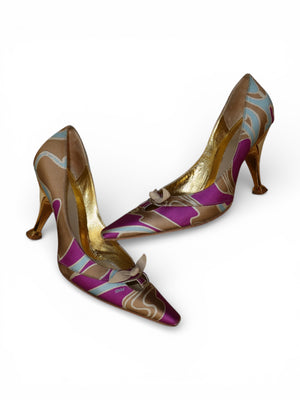 Fendi Psychedelic Print Heels