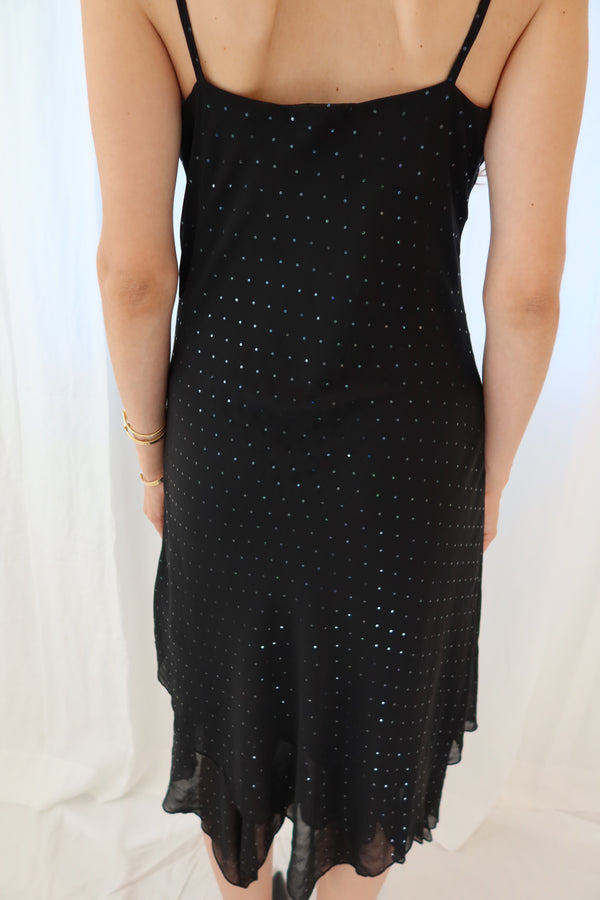 Versace 1990s Iridescent & Embellished Dress