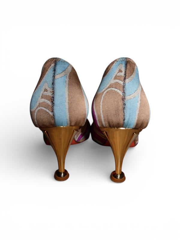 Fendi Psychedelic Print Heels