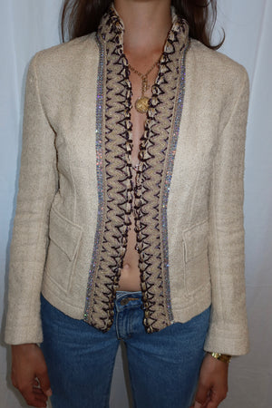 Dolce & Gabbana SS2000 Boucle & Rhinestone Jacket