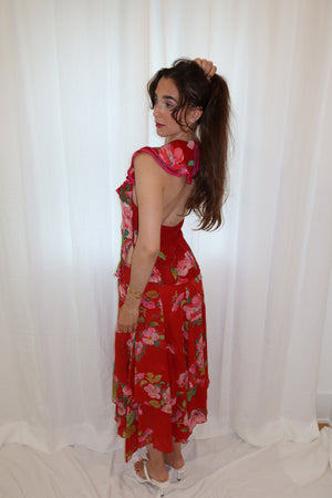 Blumarine SS2002 Silk Floral Ensemble