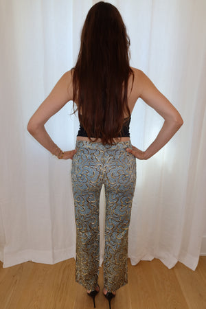 Roberto Cavalli SS2000 Campaign Beaded Baroque Pants