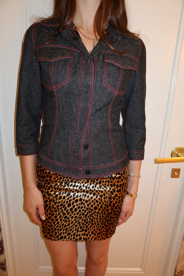 Dolce & Gabbana Leopard & Denim Suit