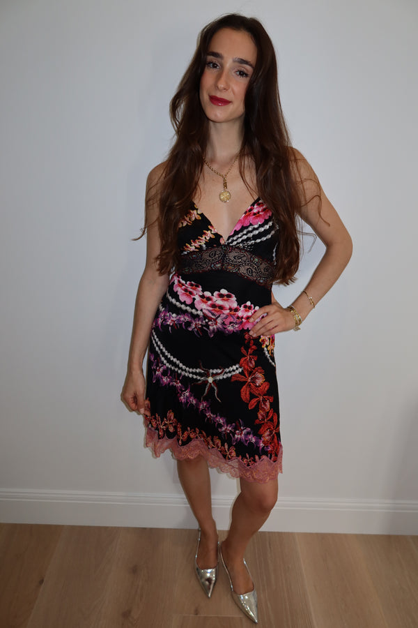 Just Cavalli Orchid & Lace Dress