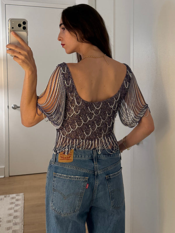 Loris Azzaro 1973 Chainmail Top