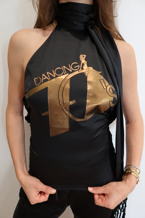 Dolce & Gabbana 2004 “Dancing 70’s” Halter-neck Top NWT