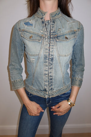 Dolce & Gabbana SS2003 Rhinestone Denim Jacket