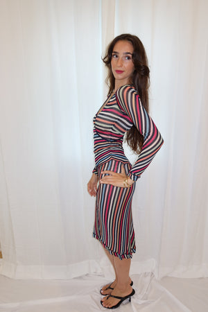 Missoni SS2004 Stripped Knit Dress
