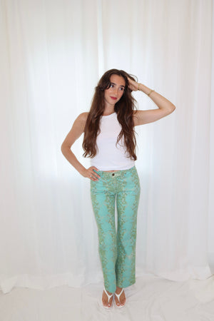 Just Cavalli 2000s Aqua Nenuphare Pants