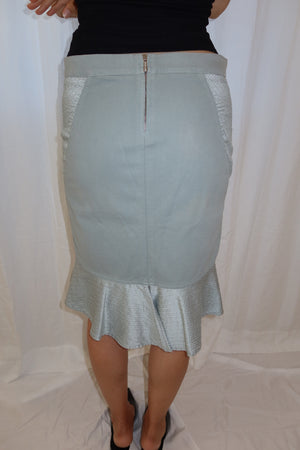 Roberto Cavalli Gray Mermaid Skirt