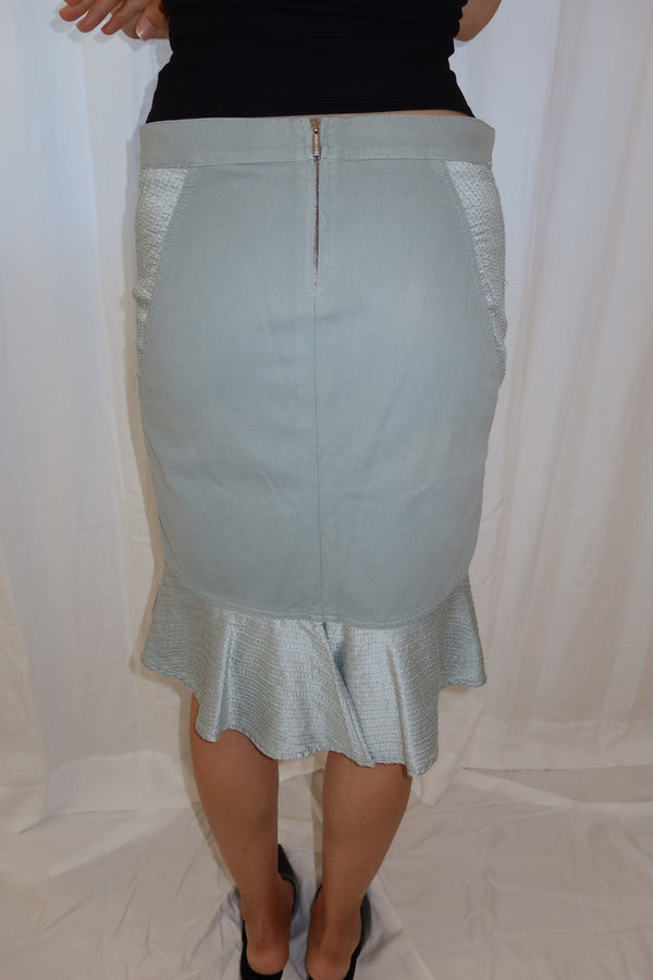 Roberto Cavalli Gray Mermaid Skirt