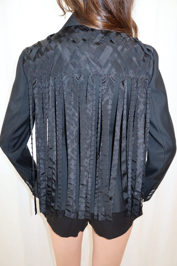 Christian Dior SS2024 Runway Fringe Bar Jacket