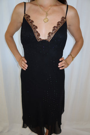 Versace 1990s Iridescent & Embellished Dress