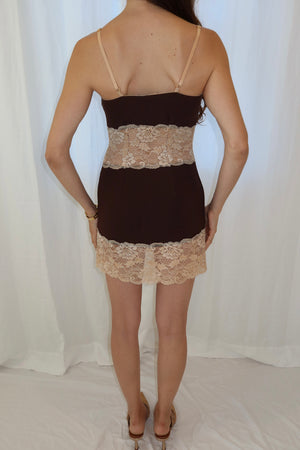 D&G by Dolce & Gabbana 1997 Lace Accented Dress