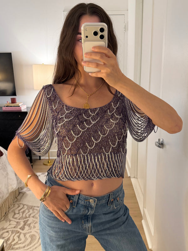 Loris Azzaro 1973 Chainmail Top