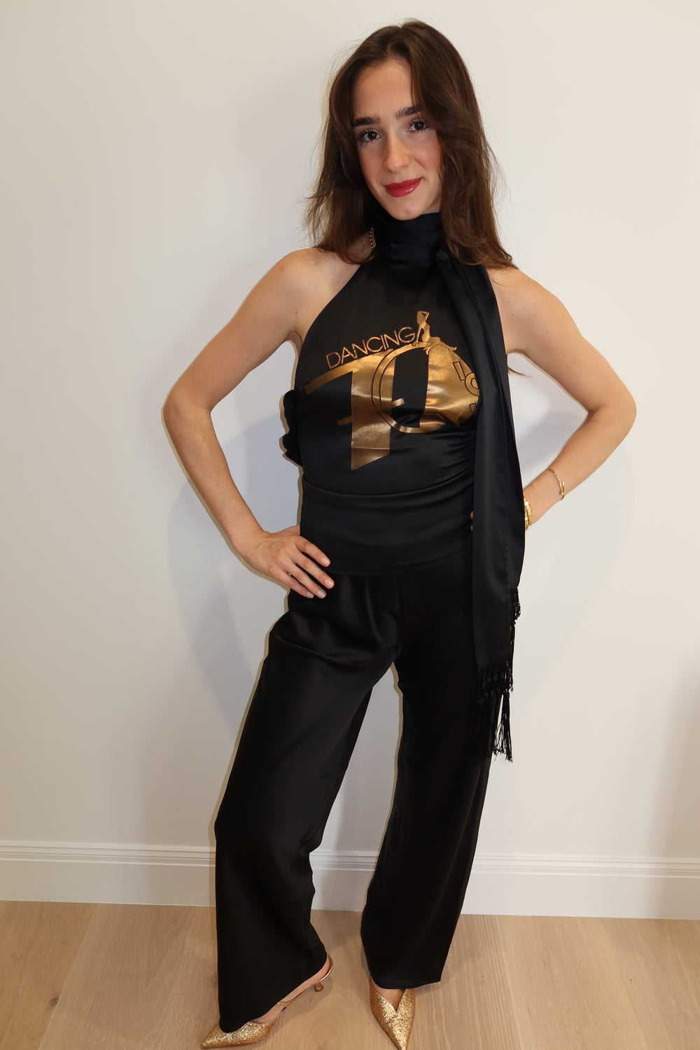 Dolce & Gabbana 2004 “Dancing 70’s” Halter-neck Top NWT