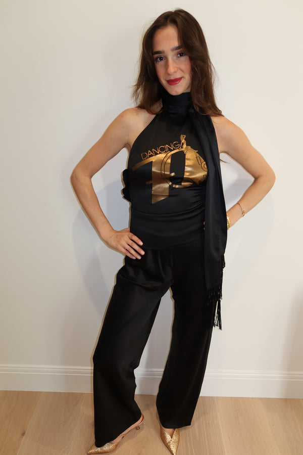 Dolce & Gabbana 2004 “Dancing 70’s” Halter-neck Top NWT