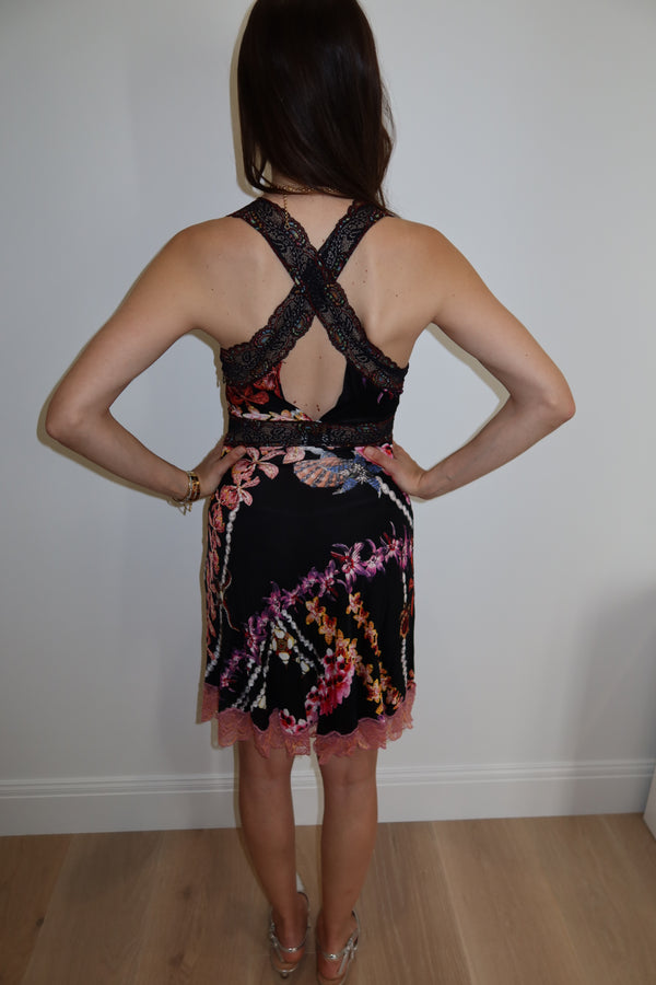 Just Cavalli Orchid & Lace Dress