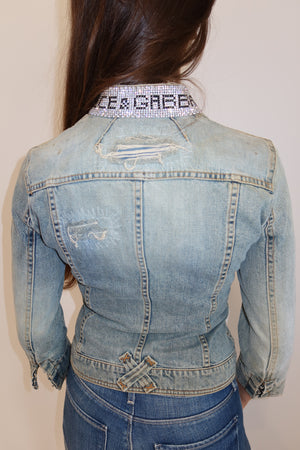 Dolce & Gabbana SS2003 Rhinestone Denim Jacket