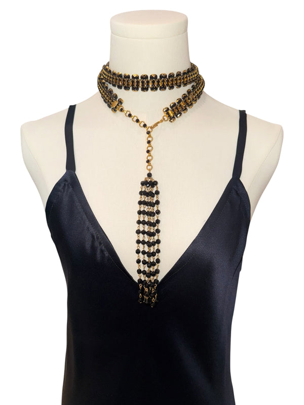 Christian Dior Vintage Beaded Tassel Necklace/Belt
