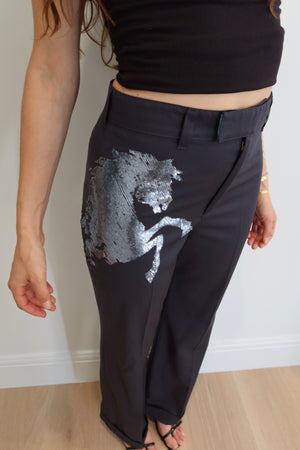 Chloé SS2001 Sequin Horse Trousers