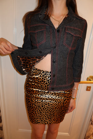 Dolce & Gabbana Leopard & Denim Suit