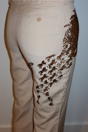 Chloé SS2001 Sequin Horse Trousers