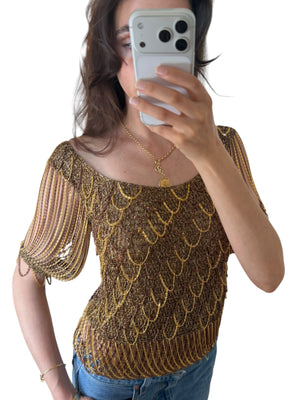 Loris Azzaro 1973 Chainmail Top