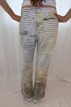 Roberto Cavalli SS2002 Lion Print Pants