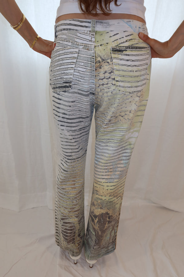 Roberto Cavalli SS2002 Lion Print Pants