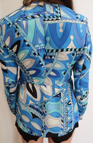Emilio Pucci Printed Peplum Jacket