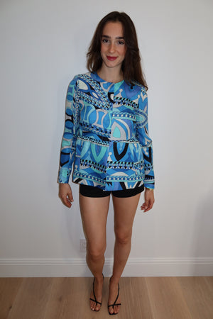 Emilio Pucci Printed Peplum Jacket