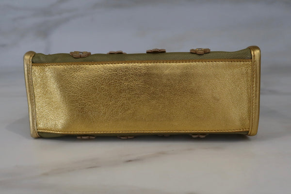 Miu Miu 1999 Gold Mesh Floral Mini Bag