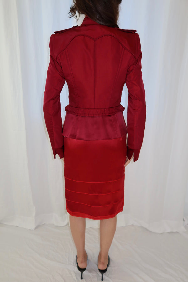 Yves Saint Laurent FW2004 Runway Skirt Suit Ensemble