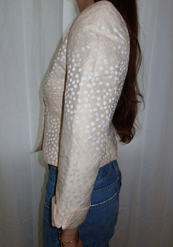 Christian Dior 1990s Polka Dot Blazer