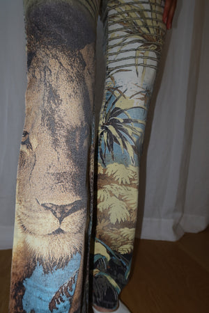 Roberto Cavalli SS2002 Lion Print Pants